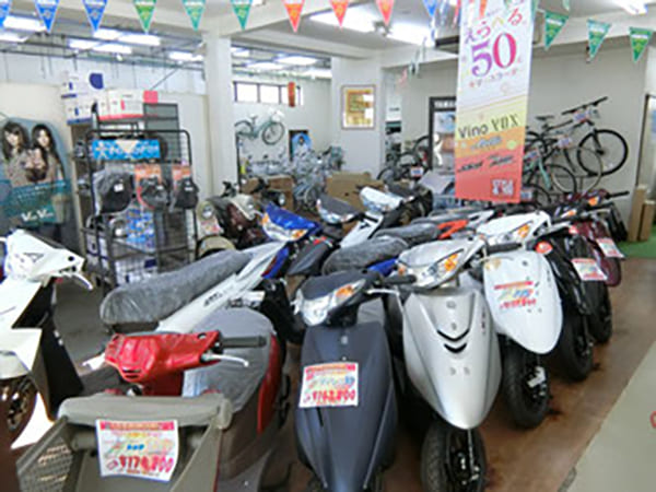 オートバイ 常時20台以上展示